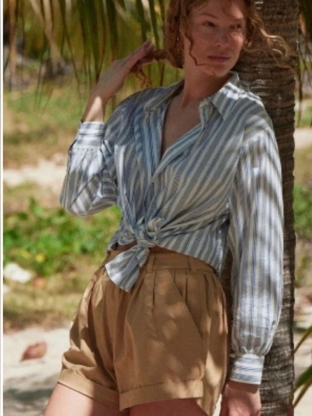 Doen Paige Shorts in color Desert/ size 0/ NWT - Picture 4 of 7
